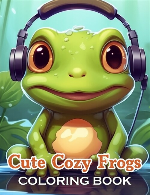 Cute Cozy Frogs Coloring Book: 100+ Fun, Easy, and Relaxing Coloring Pages (Paperback)