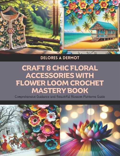 Craft 8 Chic Floral Accessories with Flower Loom Crochet Mastery Book: Comprehensive Guidance and Beautiful Blossom Patterns Guide (Paperback)