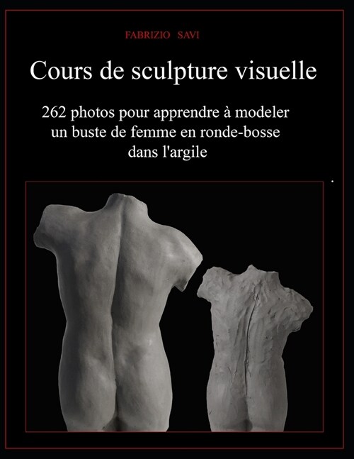 Cours de sculpture visuelle: 262 photos pour apprendre ?modeler un buste de femme en ronde-bosse dans largile (Paperback)