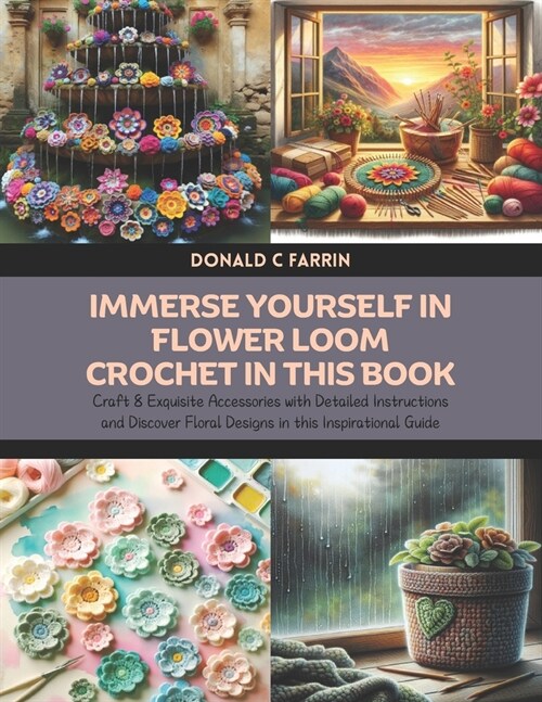 Immerse Yourself in Flower Loom Crochet in this Book: Craft 8 Exquisite Accessories with Detailed Instructions and Discover Floral Designs in this Ins (Paperback)