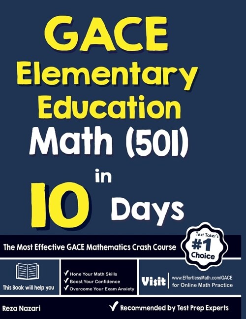 GACE Elementary Education Math (501) in 10 Days: The Most Effective GACE Math Crash Course (Paperback)