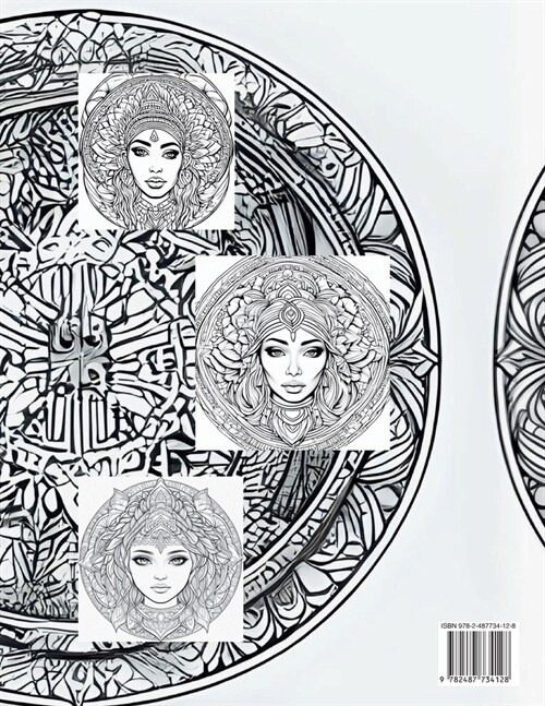 Mandalas Girls Faces .Coloring Pages for Adults (Paperback)