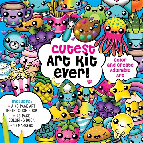 Cutest Art Kit Ever! : Color and Create Adorable Art (Kit)