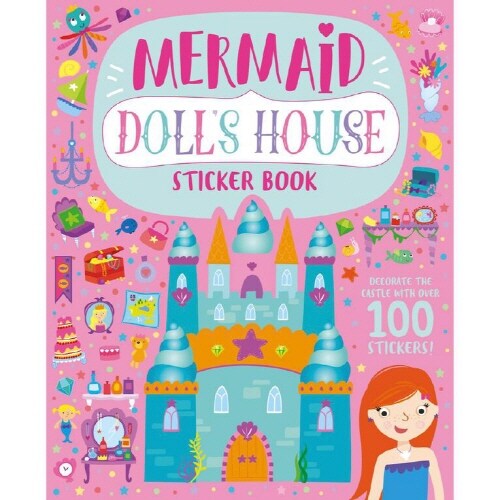 Mermaid Dolls House Sticker Book (Paperback)