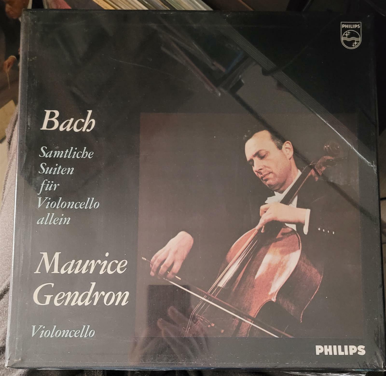 [중고] [LP] Maurice Gendron - 바흐 : 무반주 첼로 모음곡 전곡 [미개봉][3LP][성음]