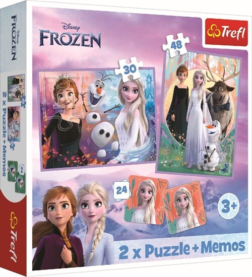 2 in 1 Puzzles + Memo  Disney Frozen 2 (Game)