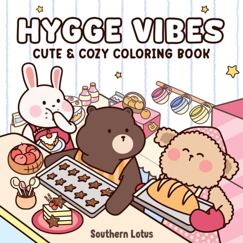 Hygge Vibes : Cute & Cozy Coloring Book (Paperback)