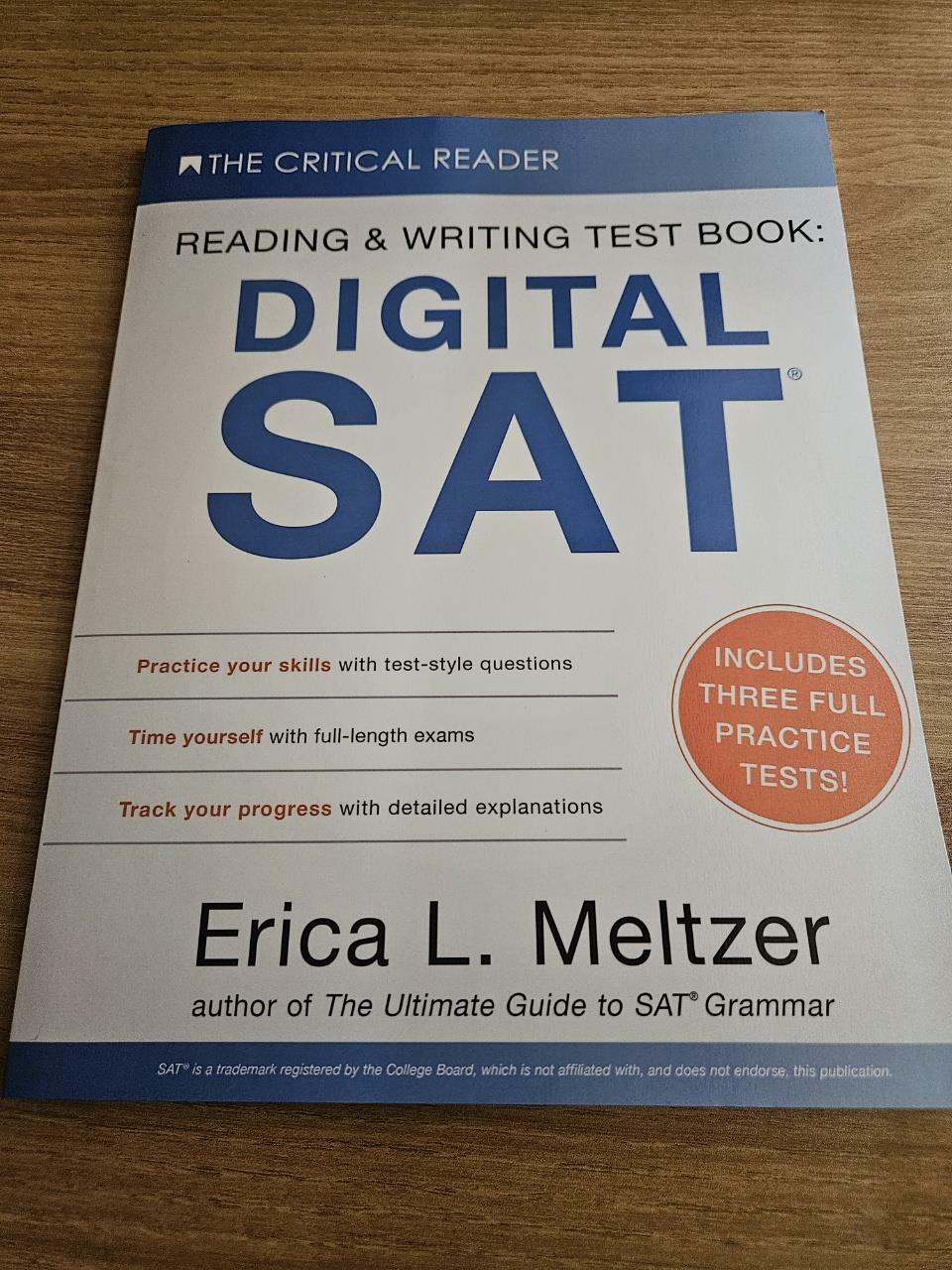 [중고] Reading & Writing Test Book: Digital SAT(R) (Paperback)