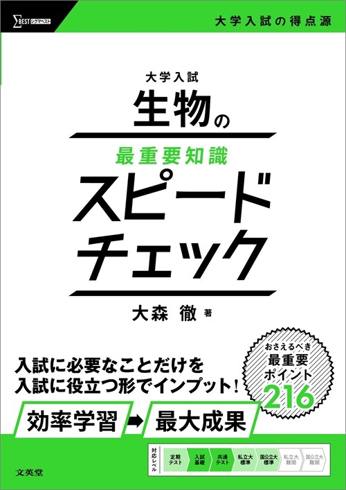 大學入試 生物の最重要知識スピ-ドチェック