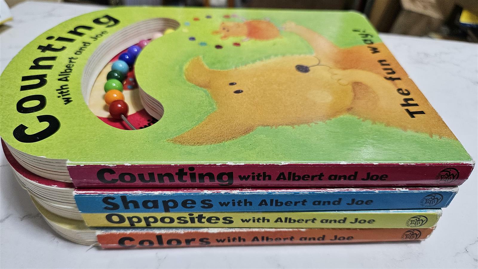 [중고] colors,opposites,counting,shapes - with albert and joe 세트 (4권) (1)