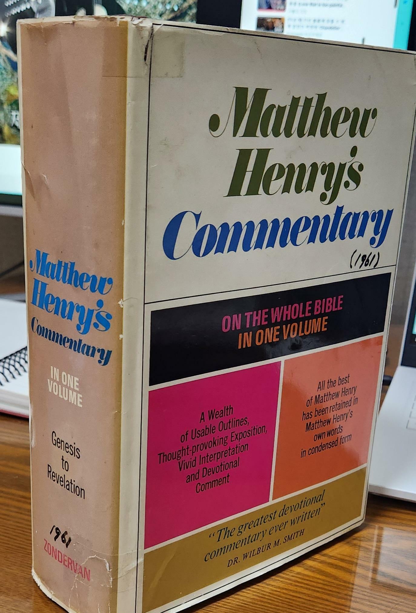 [중고] Matthew Henry‘s Commentary / ON THE WHOLE BIBLE IN ONE VOLUME