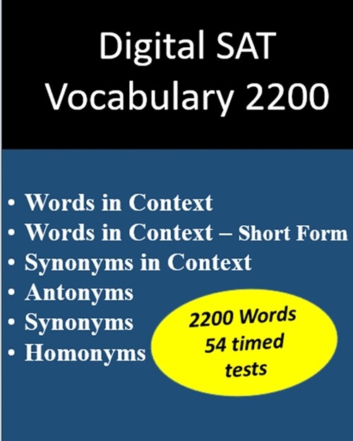 Digital SAT Vocabulary 2200 (Paperback)