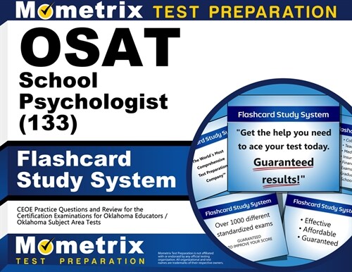 OSAT School Psychologist (133) Flashcard Study System: CEOE Practice Questions and Review for the Certification Examinations for Oklahoma Educators / (Other)