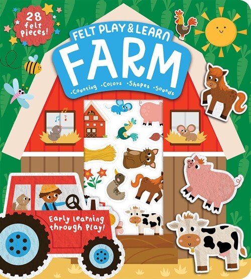 Felt Play & Learn Farm (Hardcover)