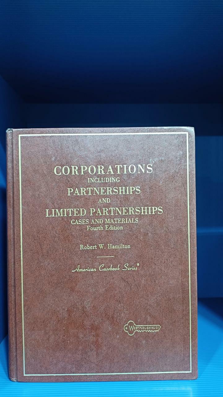 [중고] Corporations Including Partnerships and Limited Partnerships 
