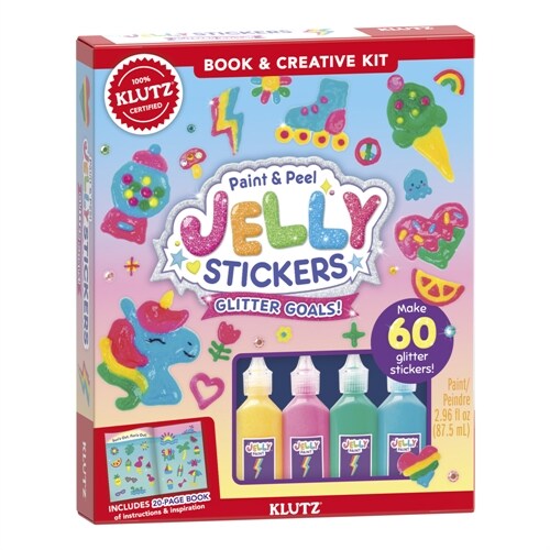 Paint & Peel Jelly Stickers: Glitter Goals (Other)