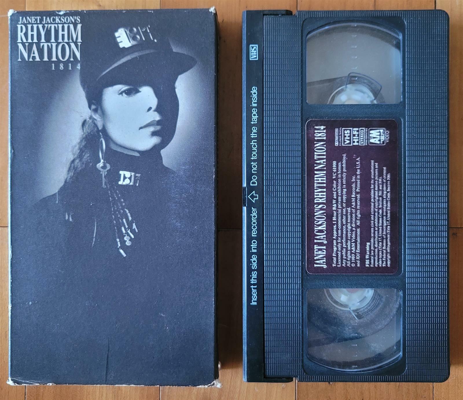 [중고] 비디오 JANET JACKSON RHYTHM NATION A&M RECORDS 4집 앨범 1989년 상급 