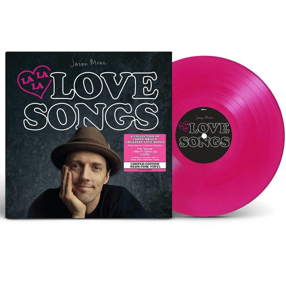 [중고] [LP] Jason Mraz 제이슨 므라즈 - Lalala Love Songs (Neon Pink Color Vinyl)