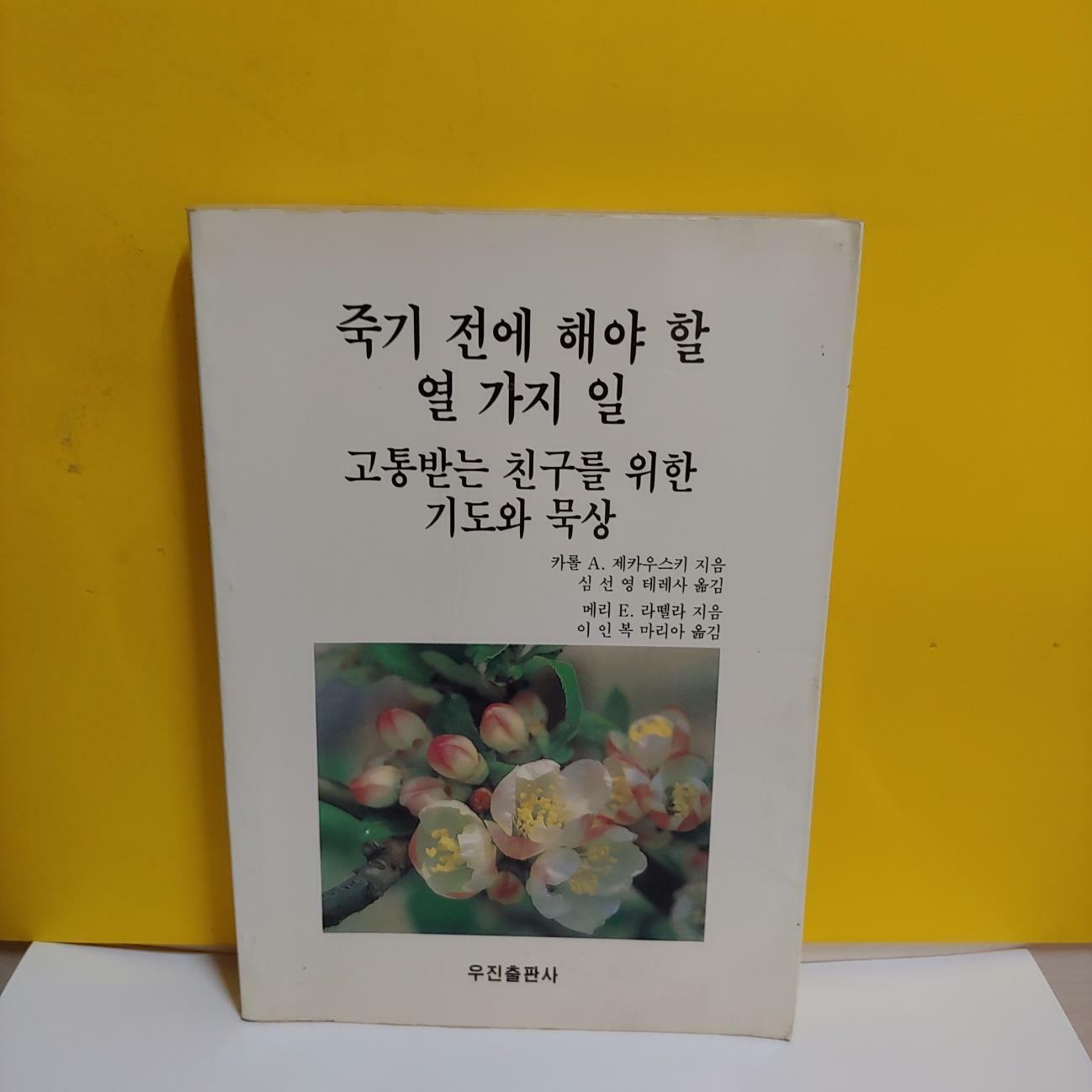 [중고] 죽기 전에 해야 할 열 가지 일/고통받는 친구를 위한 기도와 묵상