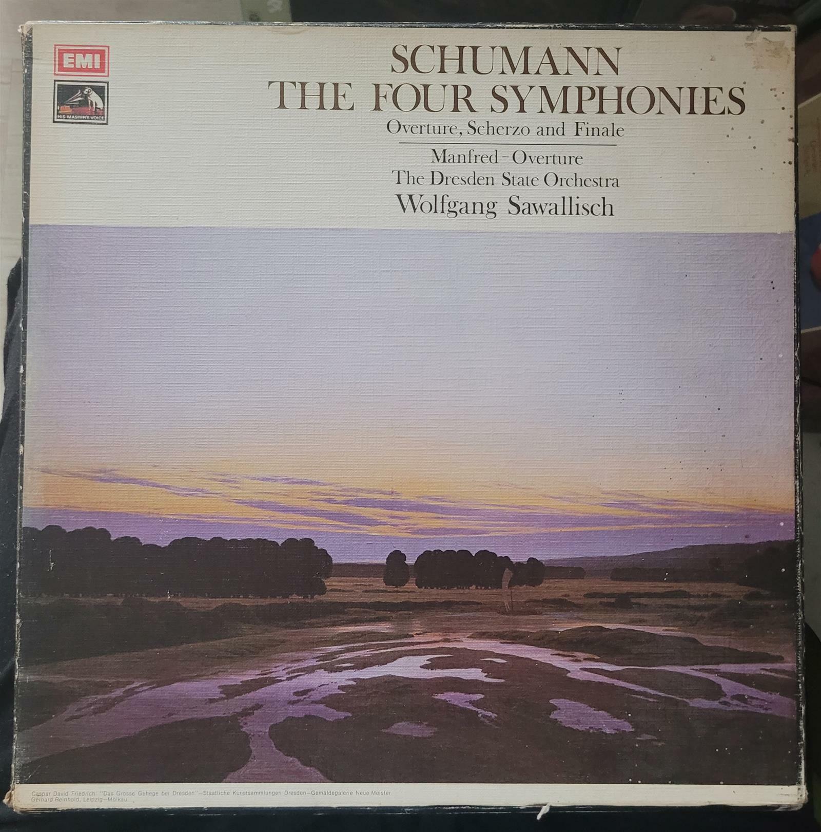 [중고]  [수입][LP] Wolfgang Sawallisch - 슈만 : 교향곡 1-4번 (3LP)(영국)