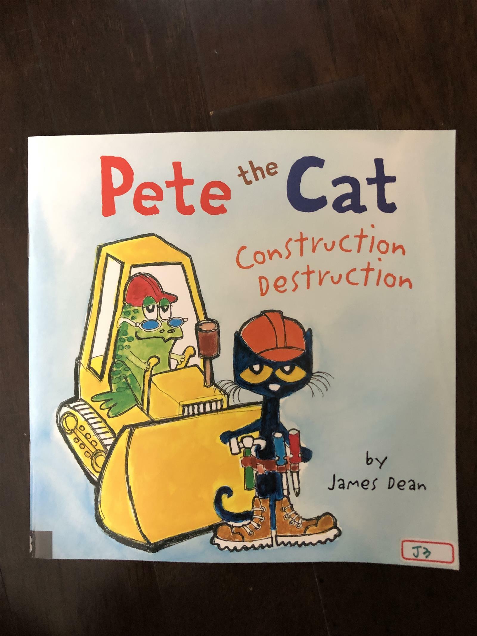 [중고] Pete the Cat: Construction Destruction: Includes Over 30 Stickers! (Paperback)