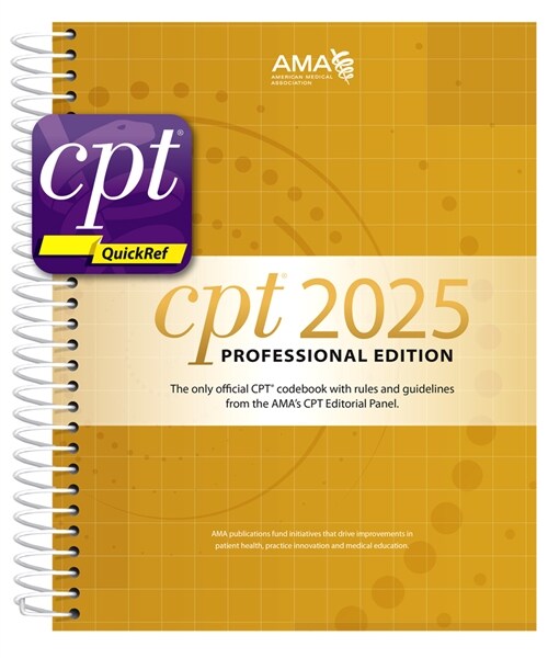 CPT Professional 2025 and CPT QuickRef APP Bundle (Paperback)