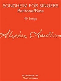 Sondheim for Singers: Baritone/Bass (40 Songs) (Paperback)