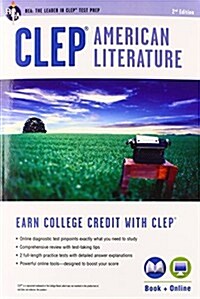 CLEP(R) American Literature Book + Online (Paperback, 2, Second Edition)