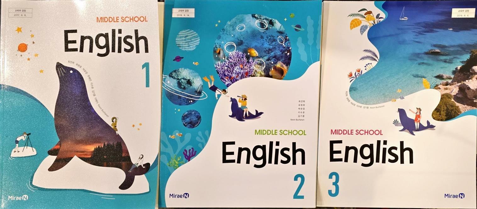 [중고] MIDDLE SCHOOL ENGLISH 1.2.3 교과서 세트 (중1.2.3영어) ㅣ 최연희 외 ㅣ 미래앤 2021