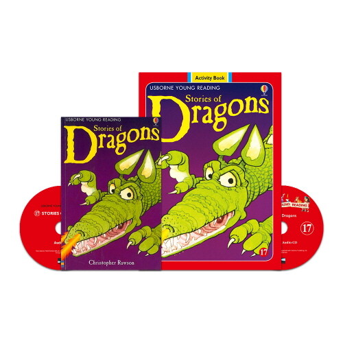 Usborne Young Reading Workbook Set 1-17 : Stories of Dragons (Book+CD+WB+WB CD)