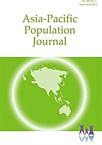 Asia-Pacific Population Journal 2013 (Paperback)