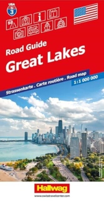 USA Great Lakes (Sheet Map, folded)