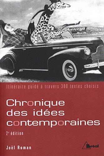 [중고] Chronique des idées contemporaines (프렌치에디션( (페이퍼벡)