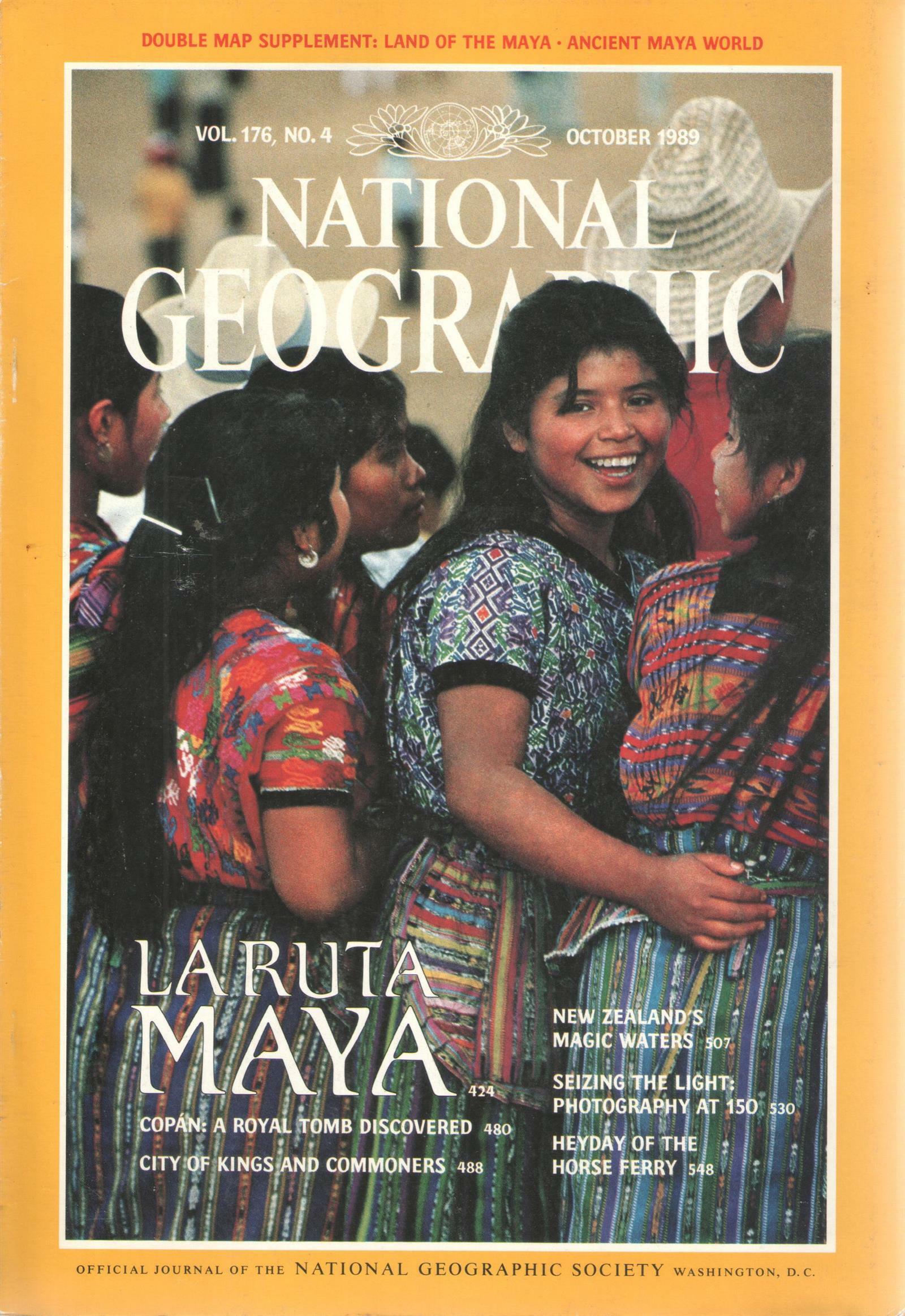 [중고] [수입] National Geographic Vol. 176, No. 4. 내셔널 지오그래픽 1989년 10월 (Paperback)