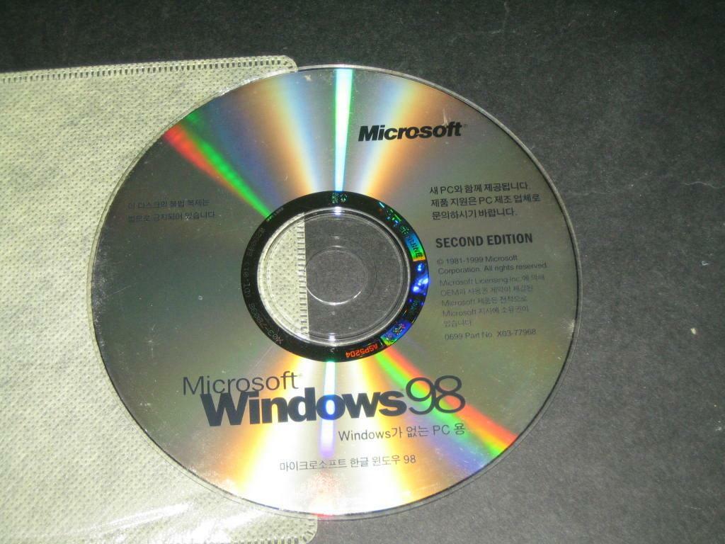 [중고] Microsoft Windows 98 ,,, 알CD