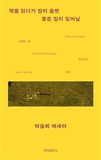 책을 읽다가 잠이 들면 좋은 일이 일어남 : 박솔뫼 에세이 표지이미지