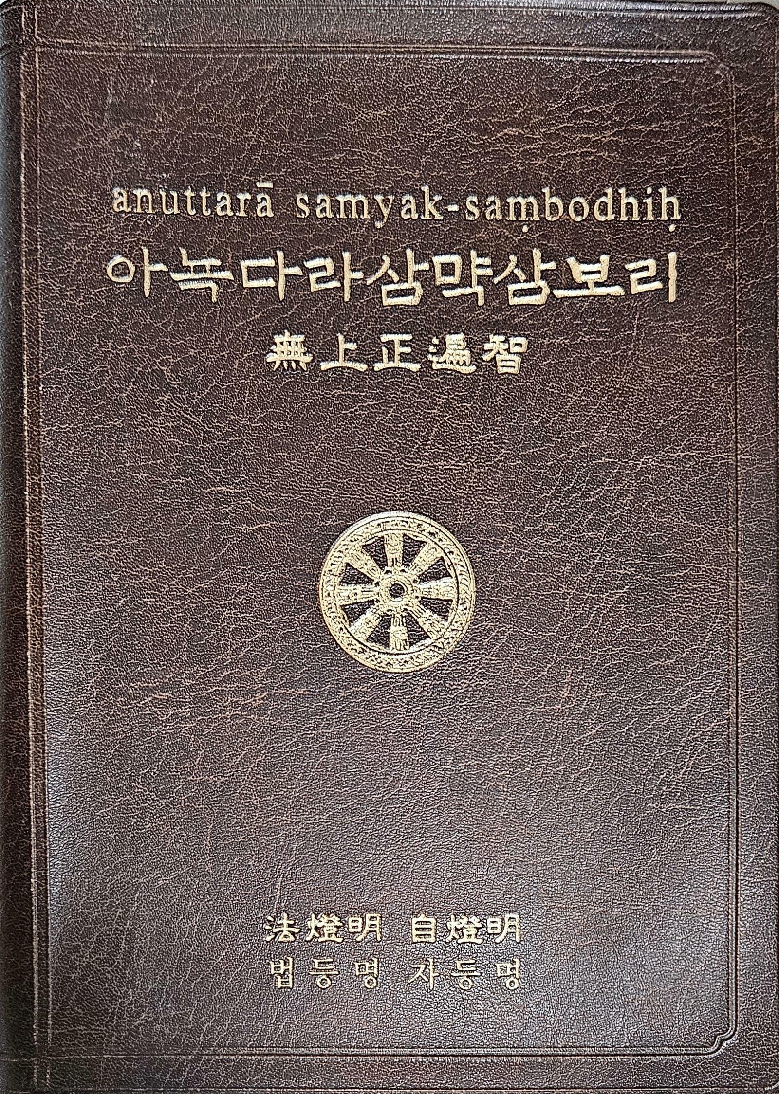 [중고] 아뇩다라삼먁삼보리 - 법등명 자등명