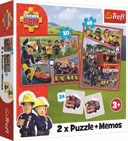 2 in 1 Puzzles + Memos  Feuerwehrmann Sam (Game)