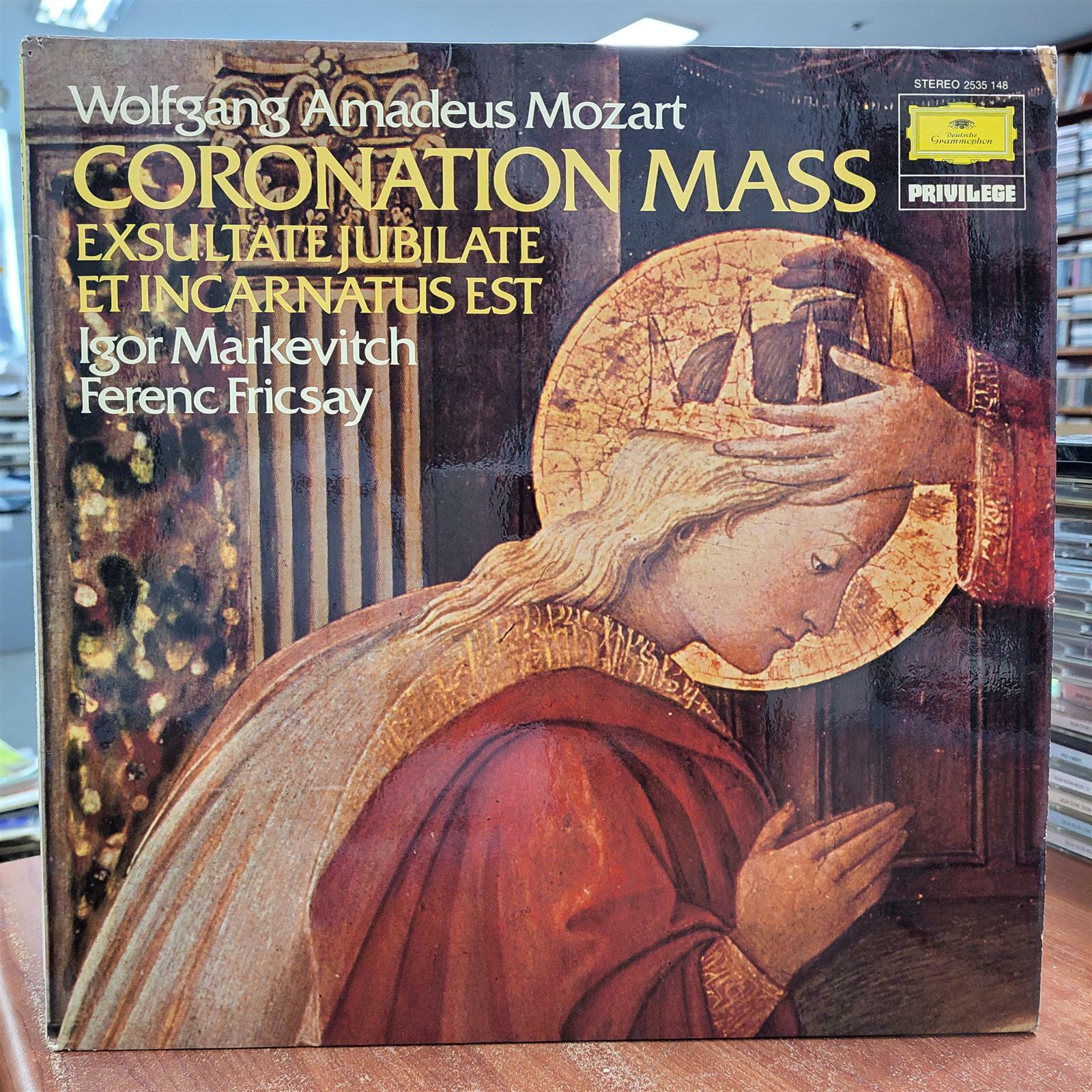 [중고] [수입LP] MOZART : CORONATION MASS,K.317 . EXSULTATE,JUBILATE, K. 165 . ET INCARNATUS EST, K. 427