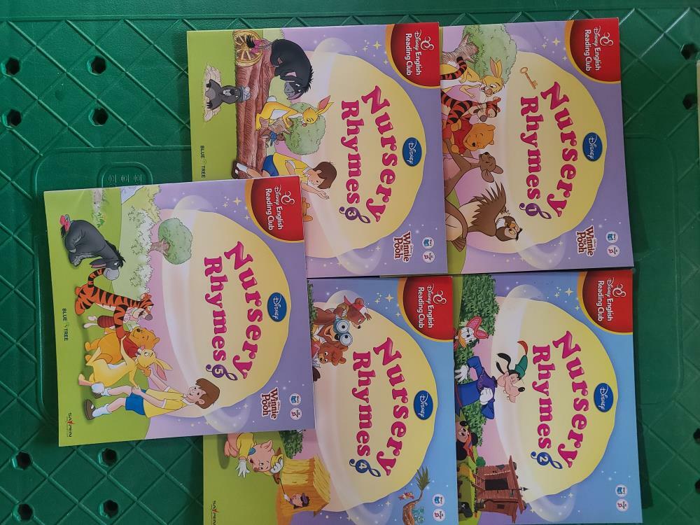 [중고] 블루엔트리) 디즈니 잉글리쉬 리딩클럽 Nursery Rhymes 1번~5번 세트 (Paperback).쎄이펜버전.최상