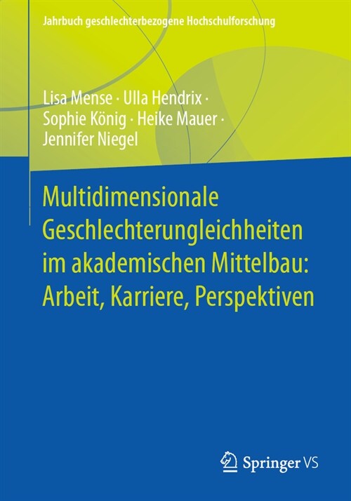 Multidimensionale Geschlechterungleichheiten Im Akademischen Mittelbau: Arbeit, Karriere, Perspektiven (Paperback, 2025)