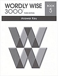 [중고] Wordly Wise 3000: Book 5 (Answer Key, 3rd Edition)