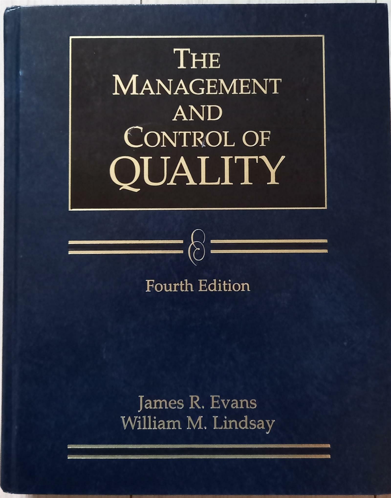 [중고] Management and Control of Quality