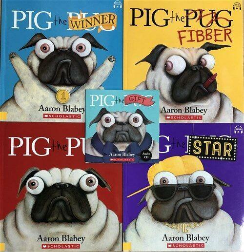 [중고] Pig the Pug 시리즈 4종 + CD 세트