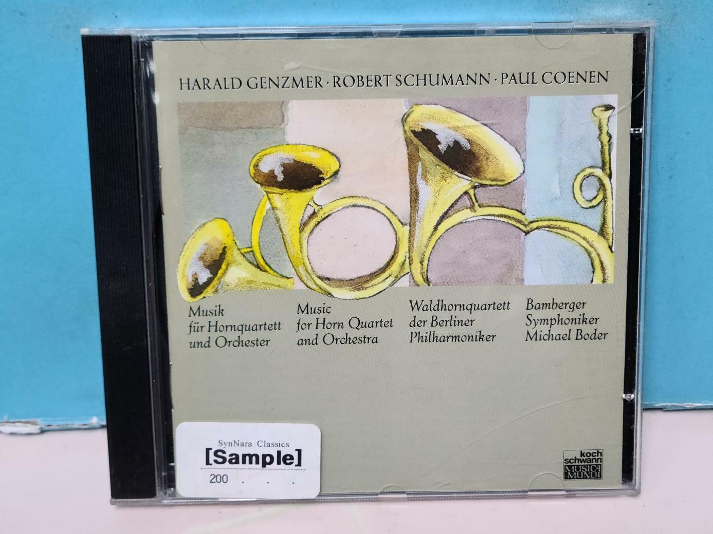 [중고] Genzmer/ Schumann/ Coenen: Music for Horn Quartett