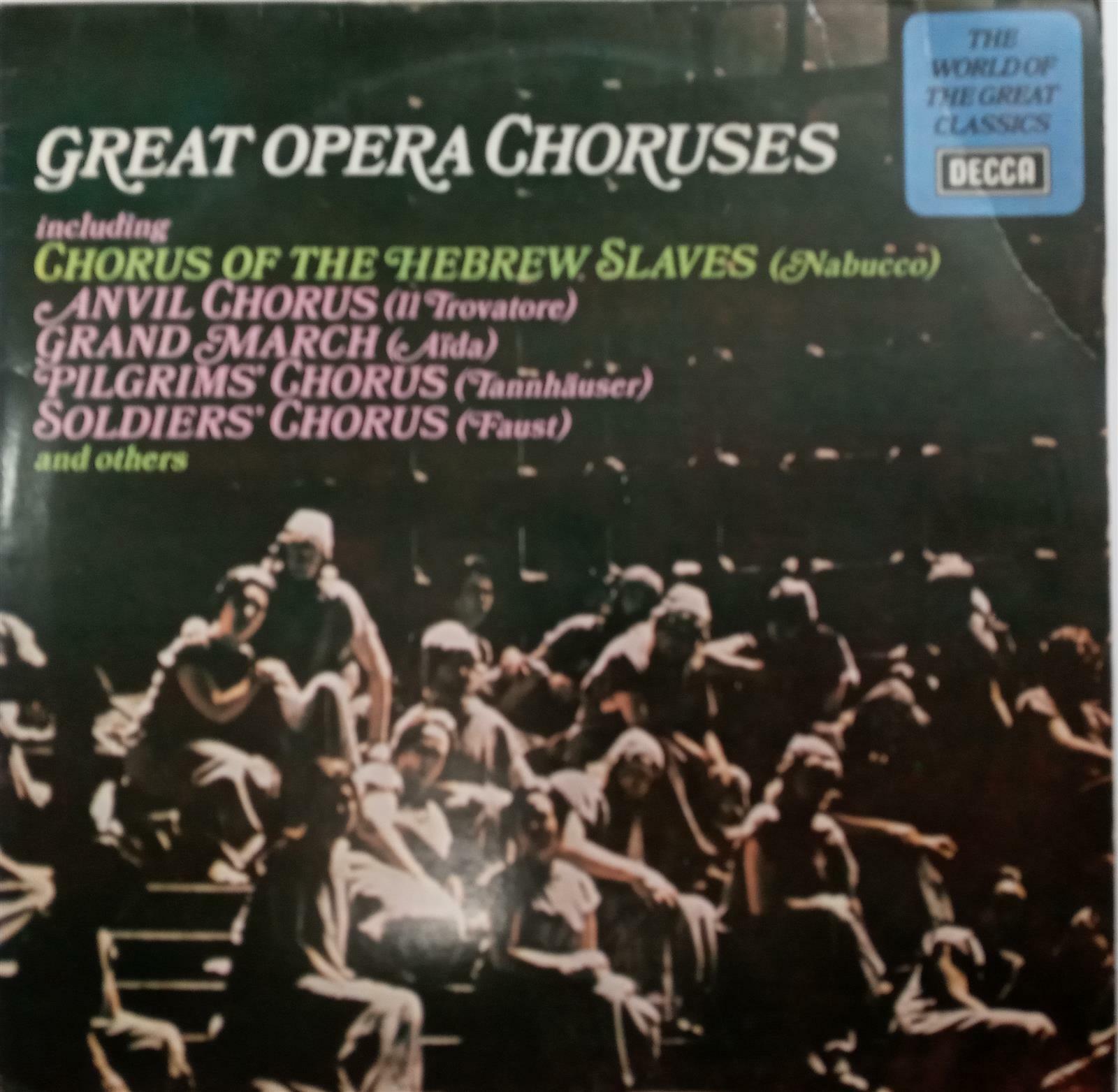 [중고] LP(엘피 레코드) Great Opera Choruses 이태리 오페라 합창 명곡집 - Various Artists 