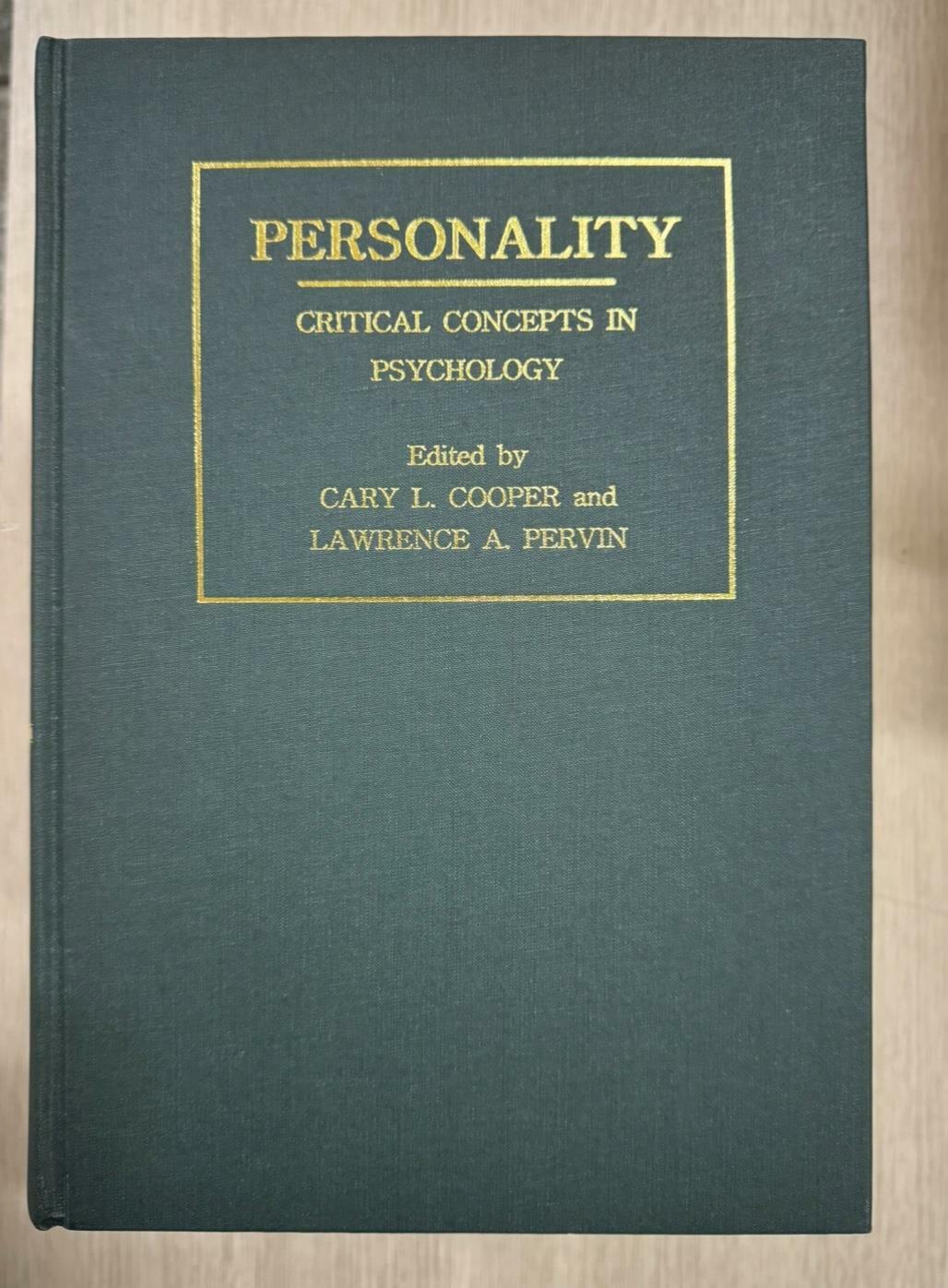 [중고] Personality: Critical Concepts (Multiple-component retail product)