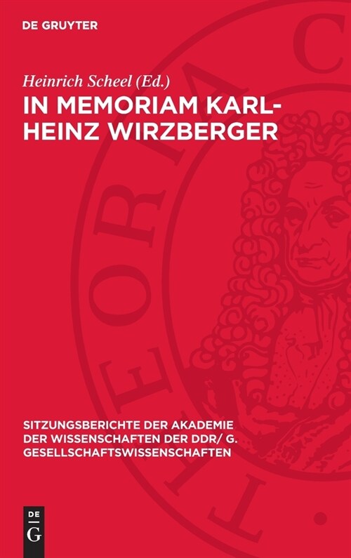 In memoriam Karl-Heinz Wirzberger (Hardcover, Reprint 2024)