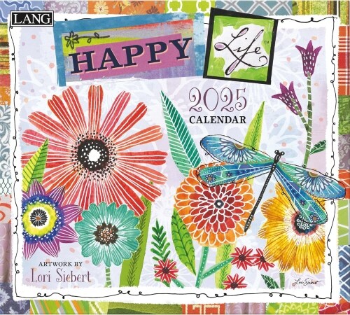 LANG Happy Life 2025 Wall Calendar