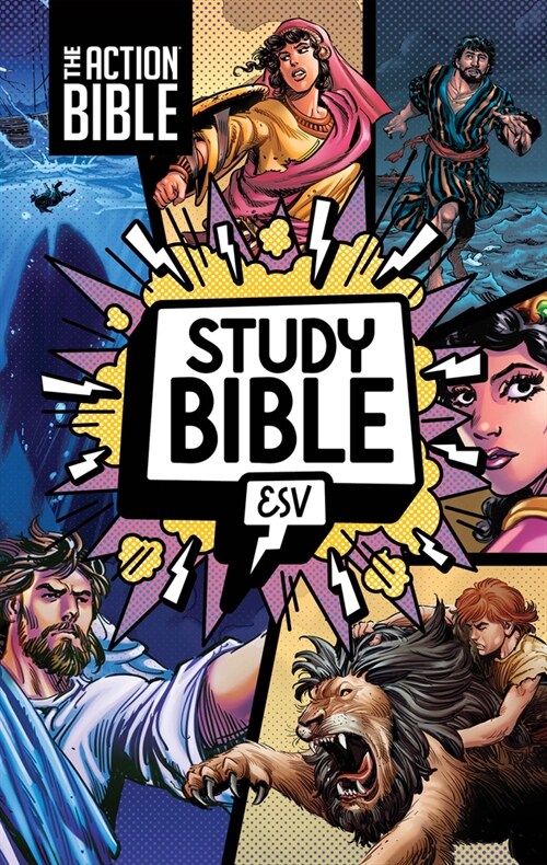 The Action Bible Study Bible Esv, Hardcover, Full Color (Hardcover)